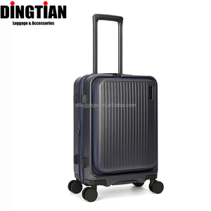 <span class=keywords><strong>Valise</strong></span> de <span class=keywords><strong>voyage</strong></span> pliable à ouverture frontale avec porte-gobelet, balance intégrée, compression sous vide et roues pivotantes USB - Product Image 2