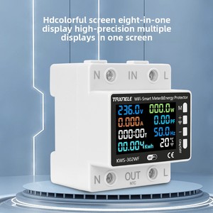 8-in-1 Smart WIFI Circuit Breaker Energy Meter Remote Control <strong>Digital</strong> Display Single Phase AC Current <strong>Timer</strong> Relay Voltage - Product Image 2