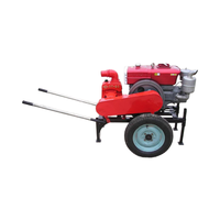 Ensemble de pompe à moteur diesel avec chariot