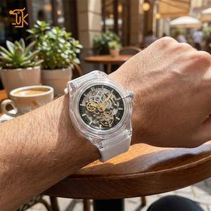 Custom Unbranded Luxury Automatic Skeleton <b>Watches</b> <b>for</b> <b>Men</b> Sapphire glass Design <b>Mechanical</b> Transparent Wristwatch Supplier OEM - Product Image 2