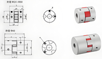 Accouplement à vis flexible en alliage d'aluminium haute résistance pour machines d'impression