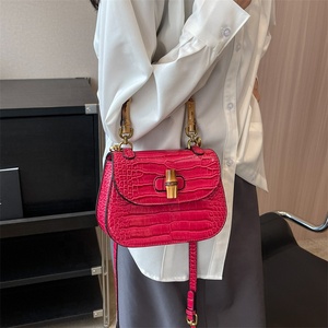 Borsa a Mano Firmata da <span class=keywords><strong>Donna</strong></span> Stile Vintage, Borsa a Spalla da <span class=keywords><strong>Donna</strong></span>, Borsa da Viaggio in Pelle PU da <span class=keywords><strong>Donna</strong></span>, Manico a Forma di Bambù, <span class=keywords><strong>Borse</strong></span> di <span class=keywords><strong>Marca</strong></span> da <span class=keywords><strong>Donna</strong></span> - Product Image 4