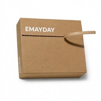 Boîte d'emballage en carton kraft personnalisée, boîte pliante pour l'expédition, carton pour produits de beauté