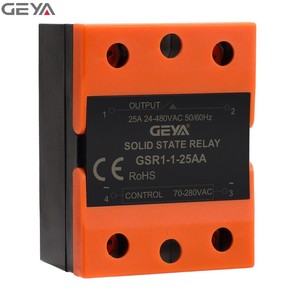 Гея GSR1-1-25AA Din Rail <span class=keywords><strong>Ssr</strong></span> Aa 25a 30a 40a 60a 16a Однофазное твердотельное реле Dc-Dc - Product Image 3