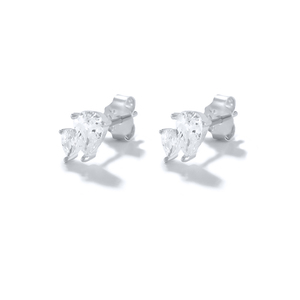 Petites boucles d'oreilles en argent sterling 925 avec zircon 5A en forme de goutte d'eau délicate pour femmes - Product Image 6