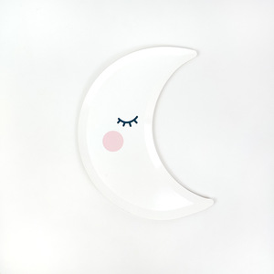 Ensemble de vaisselle jetable sur le thème de la lune, assiettes, gobelets, serviettes, pour enfants, décoration de fête d'anniversaire, vaisselle en papier écologique - Product Image 6