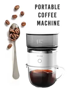 נייד מכונת קפה אוטומטי סוללה יד מכונת קפה טפטוף מכונת קפה אבקת לוויה Cafetera אספרסו מכונת בית