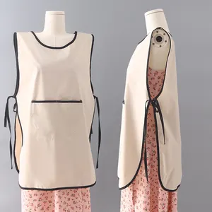 Wholesale Chinese Polyester Cotton Unisex Vest Apron Custom Kitchen Double Sided Cobbler Apron