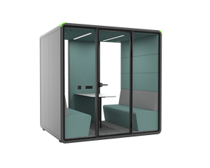 Cabine de bureau insonorisée pour 4 personnes, mobile, avec système d'éclairage intégré - Product Image 5