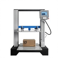Equipo de Prueba de Compresión de Cajas ISTA 10KN PLC, Máquina de Prueba de Resistencia a la Compresión para Paquetes de Cartón Corrugado/Apilamiento de Baterías