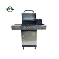 Ensemble de cuisine extérieure pour barbecue, cuisinière à gaz et accessoires de grill, briquettes en céramique, pierres