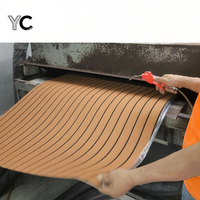 EVA Teakholz-Bootsboden Fußstütze Schutzauflage Deck Wohnwagen Kunststoffholz Outdoor Yacht Rutschfeste Unterlage