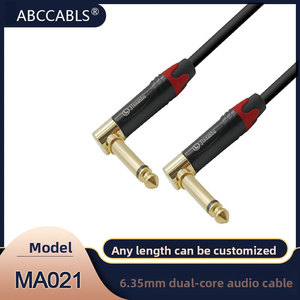 Jinsanhu alta calidad Golden Audio guitarra instrumento de música Audio Cable <span class=keywords><strong>Jack</strong></span> <span class=keywords><strong>RCA</strong></span> 6,35 6,3 6,25 Rohs CE conector Accesorios - Product Image 2