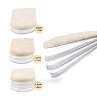 Semelles rehausseuses auto-adhésives en gel de silicone pour augmenter la taille