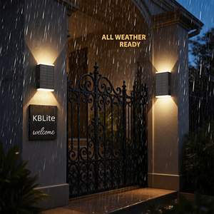 Applique murale solaire extérieure IP54 étanche en ABS, éclairage LED mural pour clôture de jardin, patio et allée - Product Image 5
