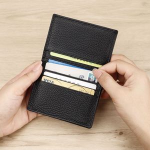 Tarjetero de Cuero Texturizado Duradero con Cierre Magnético Delgado, Organizador de Tarjetas Esencial para Viajes de Negocios, Compra al por Mayor para Proveedores - Product Image 3