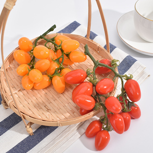 Guirlande de petites tomates cerises artificielles pour présentoirs de Noël et de Thanksgiving, modèle PVC marque KANGNING - Product Image 5