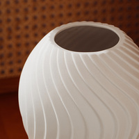 YBH Vase en Porcelaine de Table de Haute Qualité pour Centres de Table, Vase Céramique Blanc Unique de Luxe pour Décoration de Noël et Maison