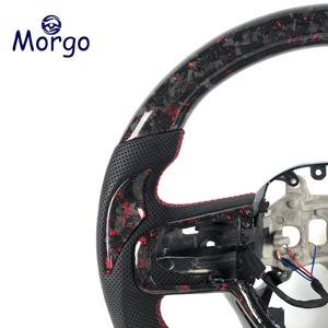 Volante Deportivo <span class=keywords><strong>de</strong></span> Fibra <span class=keywords><strong>de</strong></span> Carbono Forjado para Dodge Ram RX Rebel 1500 3500 4500 SRT 2018-2022 - Product Image 2