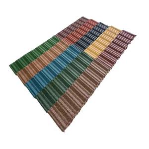 <span class=keywords><strong>Tuile</strong></span> de <span class=keywords><strong>toiture</strong></span> en métal revêtue de pierre, anti-décoloration, anti-moisissure, pour extérieur, à bord incliné - Product Image 3