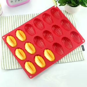 Vente chaude 18 cavités Mini gâteau au fromage industriel <span class=keywords><strong>Pop</strong></span> Pan coquille forme plateaux en silicone pour faire des outils de gâteau à gâteau Madeleine - Product Image 6