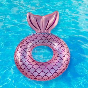 Adult <b>Inflatable</b> Pool <b>Float</b> with Handles Double Airbag Swim Ring for Summer Fun - Product Image 3