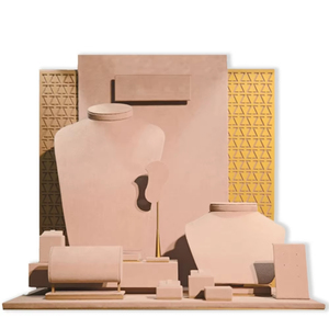 Thời trang mới 2025 đồ trang sức hiển thị cửa hàng đồ trang sức sang trọng hiển thị đạo cụ đen sợi nhỏ đồ trang sức đứng hiển thị bộ - Product Image 5