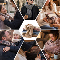 Poncho Cap de Femme Triangle en Gros Usine – Écharpe Châle Cachemire Imprimé Uni Chaud Hiver Foulards Tendance