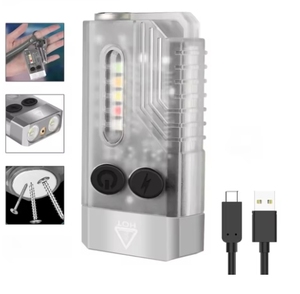 <span class=keywords><strong>Wurkkos</strong></span> V10 1000LM IPX4 porte-clés Rechargeable EDC lampe de poche fluorescente queue magnétique UV Buzzer type-c Camping lumière IP65 évalué - Product Image 1