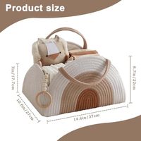Organisateur de couches pour bébé, panier de rangement portable pour couches, sac de rangement multifonctionnel pour la crèche du bébé, pour table à langer