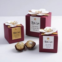 Boîtes de chocolats de luxe pour invitations, petits cadeaux, emballages cadeaux de grande valeur pour fêtes, événements, célébrations, souvenirs