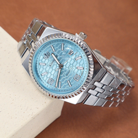 Montre homme YuSa1440, nouvelle montre à quartz classique avec double calendrier, date, semaine, aiguilles lumineuses, bracelet en acier inoxydable, montre-bracelet pour homme d'affaires