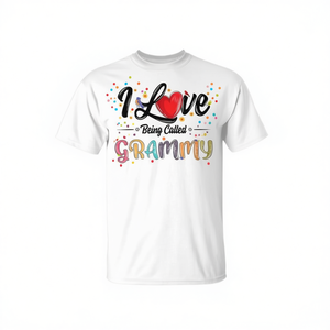 T-shirt « J'aime être appelée Grammy » pour femme, cadeau pour la fête des mères - Product Image 1