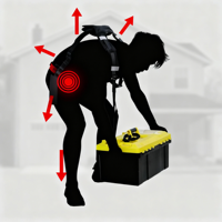 AA EXO TECH Exosquelette de protection en alliage haute résistance, structure de manutention assistée par la puissance pour une utilisation intérieure et extérieure