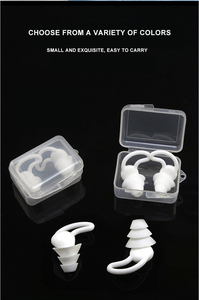 Confortable étanche doux natation réduction du <span class=keywords><strong>bruit</strong></span> bouchons d'oreille Protection auditive Tapones Oidos bouchons d'oreille en Silicone - Product Image 4