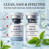 Poudre lyophilisée de peptides de cuivre bio, essence de rétinol et oligopeptides, sans parabène, hydratante, anti-rides, lissante, de luxe
