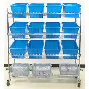 Resistente alla corrosione in acciaio inox multistrato personalizzabile ripiani a 5 livelli di filo di stoccaggio Rack unità per il commercio all'ingrosso - Product Image 1