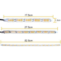 Bande lumineuse LED DRL 12V, flexible, étanche, pour feux de jour, clignotants jaunes à défilement, éclairage décoratif de voiture