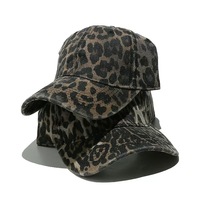Casquette de baseball tendance pour femme, style coréen, visière polyvalente, imprimé léopard, nouvelle collection printemps-été