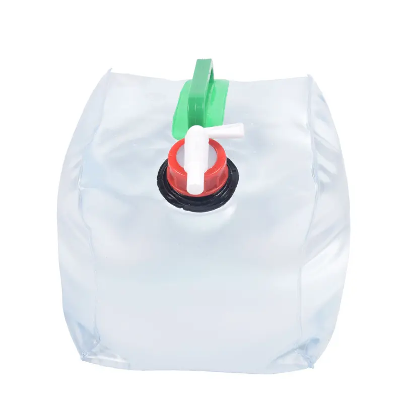 야외 접이식 BPA 무료 플라스틱 물 캐리어 탱크 접을 수있는 비상 물 주전자 컨테이너 가방 스포츠 캠핑
