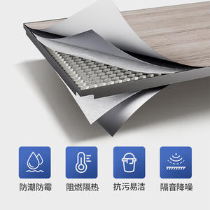 Plafond intégré en panneaux alvéolaires 1200*2400 en aluminium aéronautique, résistant à l'eau, design minimaliste pour salle de bain, cuisine, chambre - Product Image 3