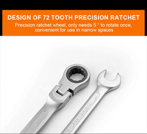 Shake Head <strong>Ratchet</strong> Stainless Steel Bidirectional Movable Head <strong>Ratchet</strong> <strong>Wrench</strong> Quick Manual Dual Purpose <strong>Ratchet</strong> <strong>Wrench</strong> - Product Image 4