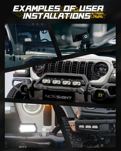 ไฟขับขี่/ทำงาน LED <span class=keywords><strong>Novsight</strong></span> สีขาว 6000K สว่างพิเศษ 20W สำหรับรถบรรทุก พร้อมฟังก์ชั่นกระพริบ รับประกัน 5 ปี ใช้ได้กับรถทุกรุ่น - Product Image 6