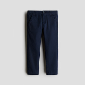 Pantalons <span class=keywords><strong>chino</strong></span> pour garçons personnalisés, lot de 2, coton extensible, coupe slim, pantalons longs, bleu marine et kaki, uniforme scolaire, vêtements décontractés - Product Image 4