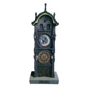 Custom resin Prague Astronomical Clock model for souvenir