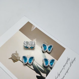 Butterfly Alloy Jewelry Findings Small Plated DIY Accessories for Necklace <b>Bracelet</b> Keychain - Product Image 4