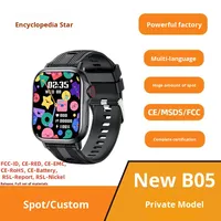 Montre connectée unisexe à écran tactile intégral pour appels, étanche, Android, en plastique, tendance, avec podomètre et moniteur de fréquence cardiaque pour le sport