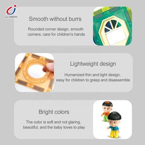 71 pièces de jouets éducatifs pour enfants, blocs de construction, grande roue, briques magnétiques magiques - Product Image 4