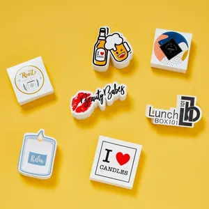 Custom Die Cut Rounded Corners <b>Stickers</b> Glossy Surface Waterproof <b>LOGO</b> <b>Sticker</b> for Hygienic Care Product - Product Image 2