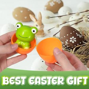 Easter Eggs Capsule Toy Set 24-Pack Plastic <b>Squishy</b> Blind Box For Kids Ages 2 4 Years Fidget Toys - Product Image 5